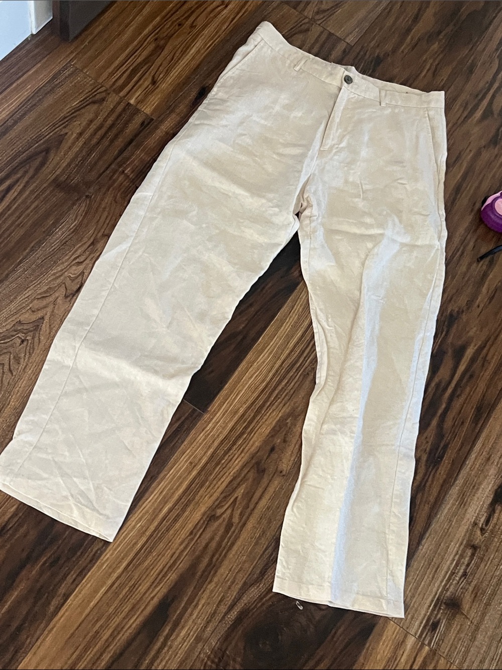Tasso Elba Men's Light Cream Chinos